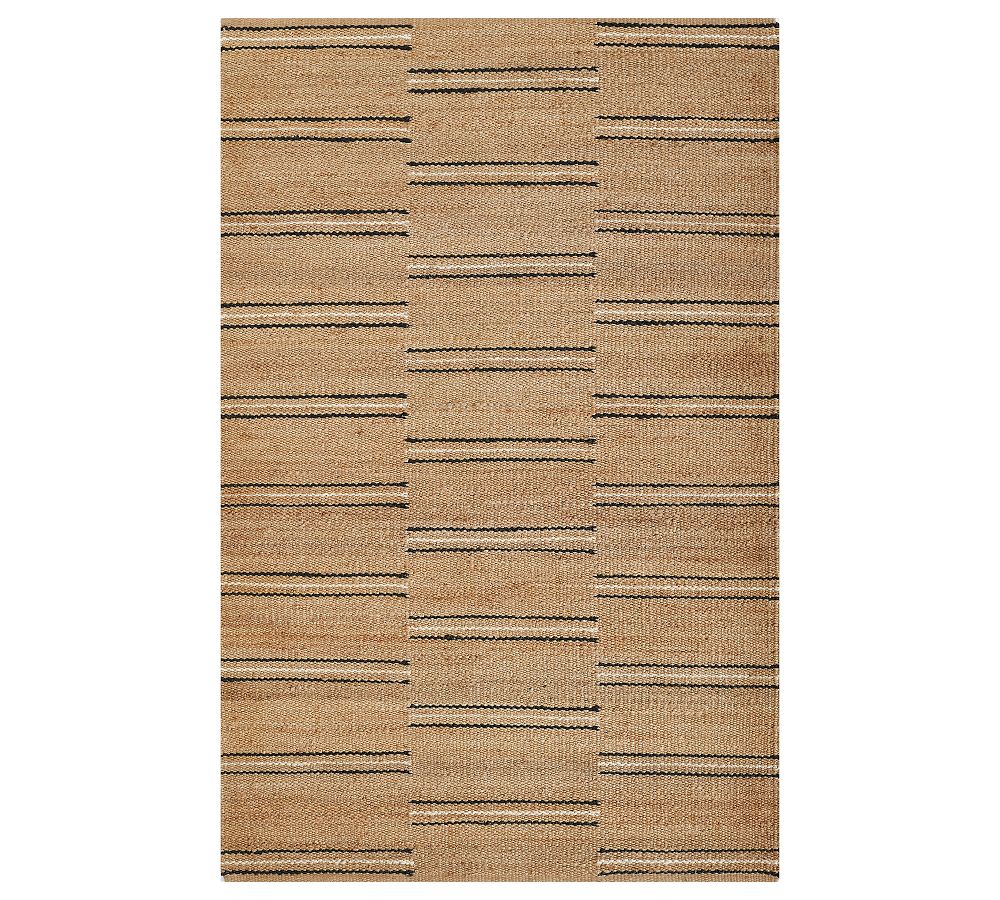 Erin Gates By Momeni Crescent Broken Striped Jute Rug