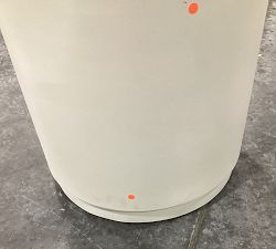 Open Box: Pomona Concrete Round Outdoor Side Table (18") - White