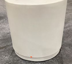 Open Box: Pomona Concrete Round Outdoor Side Table (18") - White