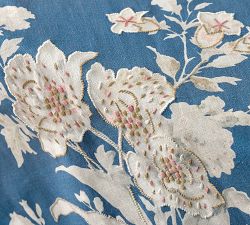 Bethany Embroidered Organic Cotton Table Throw