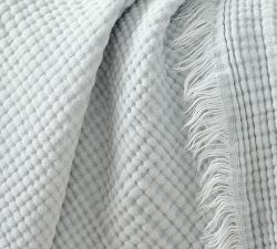 Pottery Barn Orinda Cotton Gauze Muslin Throw Blanket - Thumbnail 5