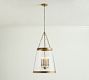 Elizabeth Glass Tapered Pendant (18&quot;)