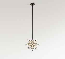 Olivia Glass Star Pendant (13&quot;)