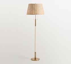 Reese Rattan Floor Lamp (53")