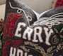 Merry Christmas Embroidered Pillow