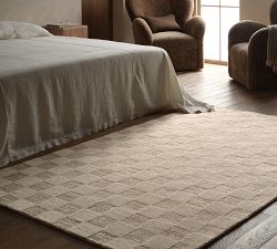 Rina Check Hand-Tufted Wool Rug