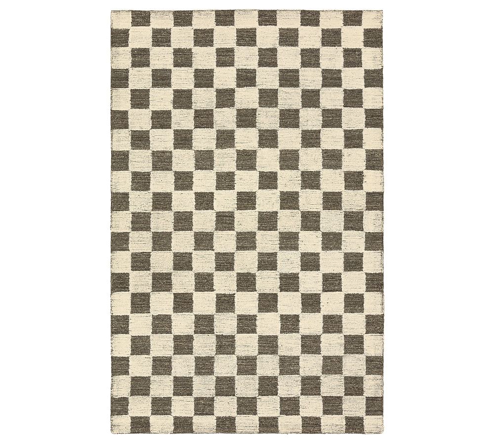 Rina Check Hand-Tufted Wool Rug