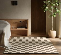 Rina Check Hand-Tufted Wool Rug