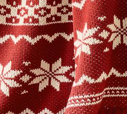 Snowflake Fair Isle Throw