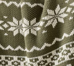 Snowflake Fair Isle Throw