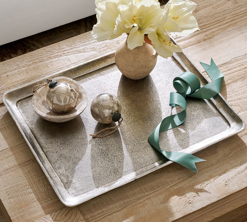 Antique Silver Square Tray