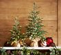 Faux Lit Burlap Potted Pine Tree