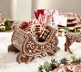 Handcrafted Ceramic Gingerbread Reindeer &amp; Sleigh Set