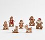 Handcrafted Ceramic Gingerbread Village People - Set of 7