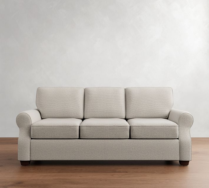 SoMa Fremont Roll Arm Fabric Sofa | Pottery Barn