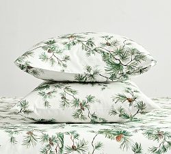 Pine Tree Printed Pillowcases - Set of 2