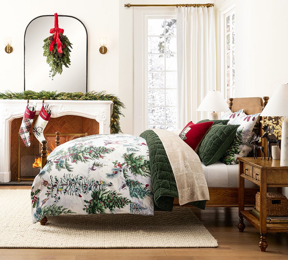 Winter Enchanted Forest Duvet Cover