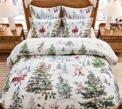 Winter Enchanted Forest Duvet Cover
