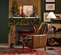 Faux Lit Burlap Potted Pine Tree