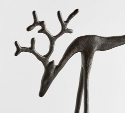 Sculpted Reindeer Stocking Holder