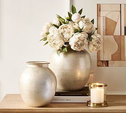 Silver Mercury Glass Vase