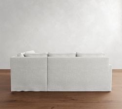 Cameron Square Arm Slipcovered 3-Piece Sectional (101")