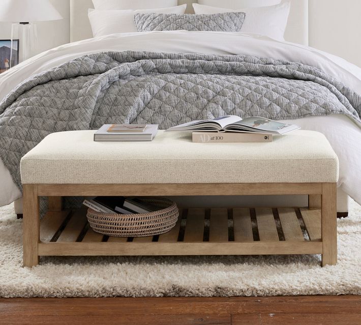Jake オットマン Jake Rectangular Ottoman | Pottery Barn