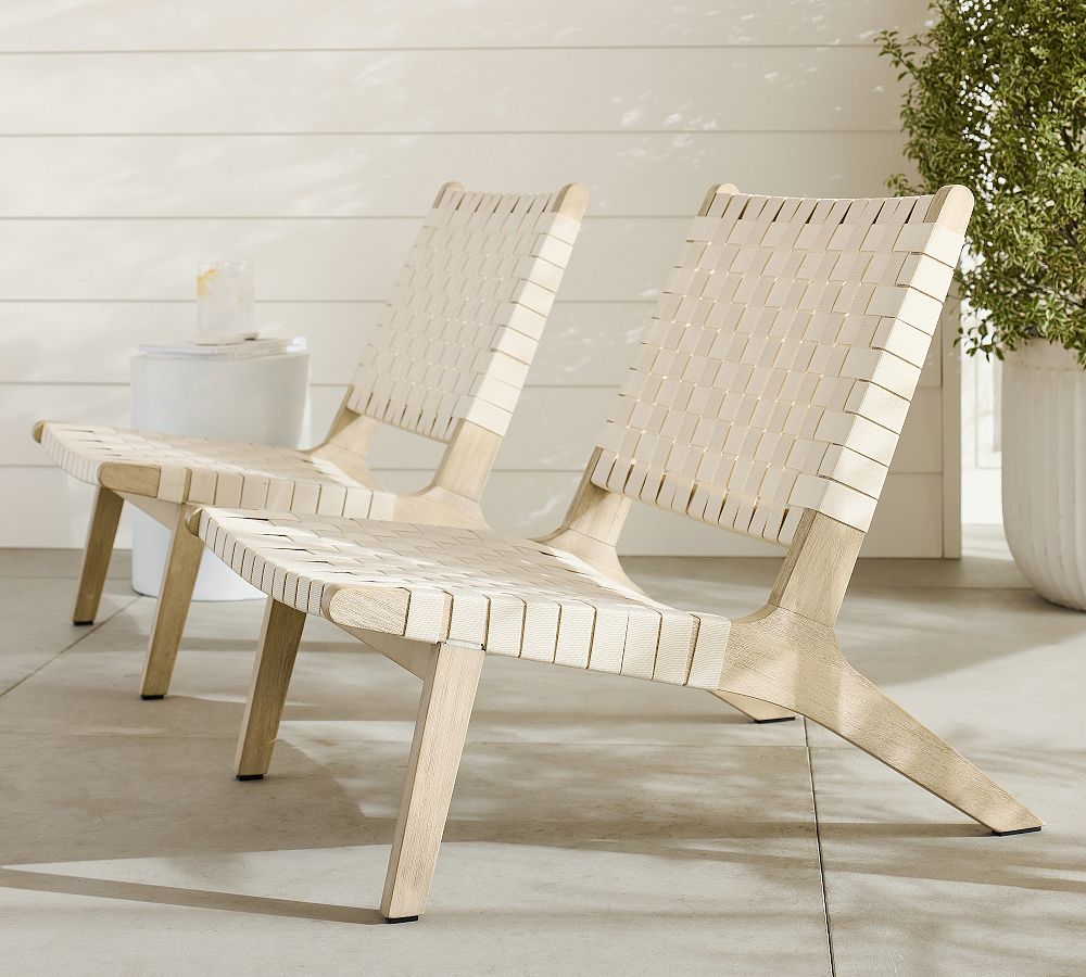 Abbott Acacia Woven Outdoor Lounge Chair