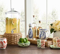 Capitola Woven Drink Dispenser Stand