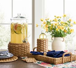 Capitola Woven Drink Dispenser Stand