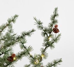 Lit Faux Twiggy Tree in Burlap