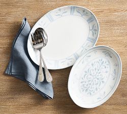 Chambray Tile Stoneware Serveware Collection