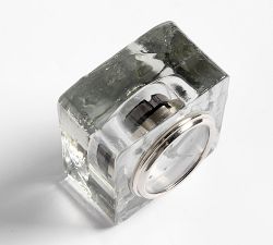 Slab Glass Desktop Clock