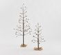 Lit Twinkling Twig Pinecone Tree