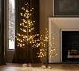 Lit Twinkling Twig Pinecone Tree