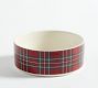 Stewart Plaid Stoneware Pet Bowls