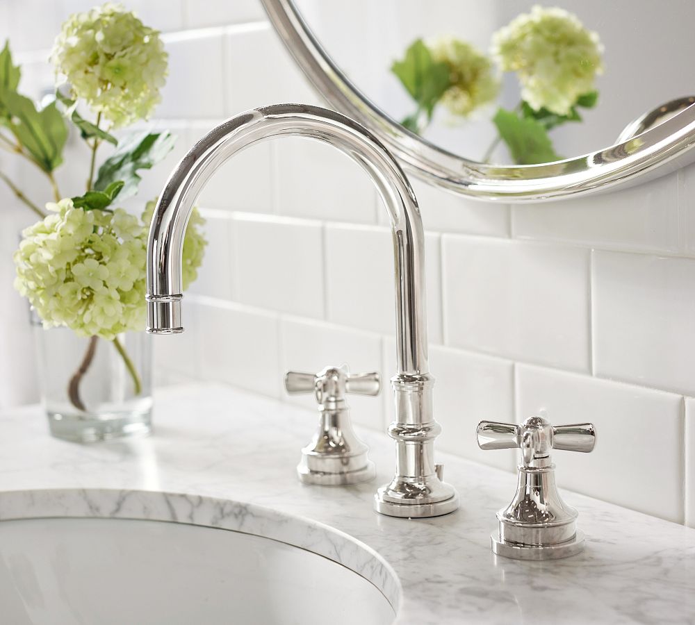 Pearson Cross Handle Widespread Bathroom Sink Faucet