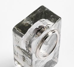 Slab Glass Desktop Clock