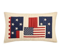 American Flag Reversible Quilted Shams