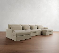 Westwood Slim Arm Deep Seat Double Chaise Sectional (180&quot;)