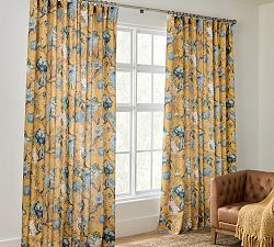 Dahlia Floral Printed Curtain