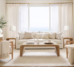 Capitola Rectangular Woven Coffee Table (58&quot;)