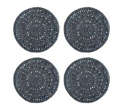 Handwoven Crocheted Placemat, Set of 4