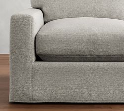 PB Comfort Modern Square Arm Sectional Component Replacement Slipcovers