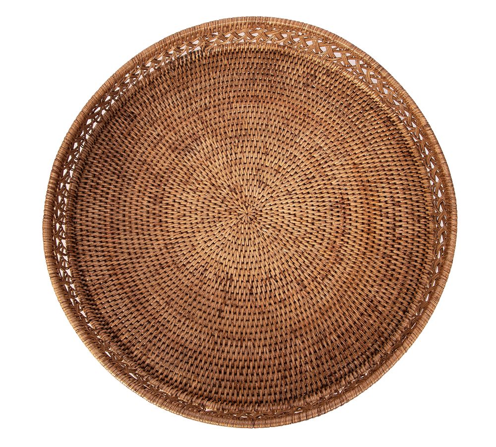 Tava Braided Rattan Round Tray
