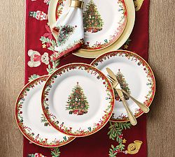 Nostalgic Christmas Stoneware Icon Dinner Plates - Set of 4