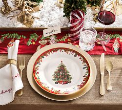 Nostalgic Christmas Stoneware Icon Dinner Plates - Set of 4