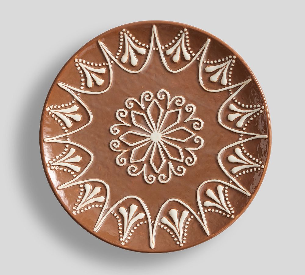 Gingerbread Stoneware Salad Plates - Set of 4
