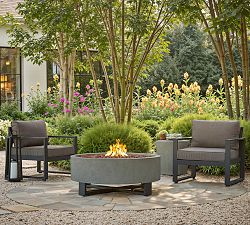 Elmwood Concrete Round Propane Fire Pit (40&quot;)