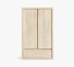 Open Box: Cayman Wood Armoire (34") - Biscotti
